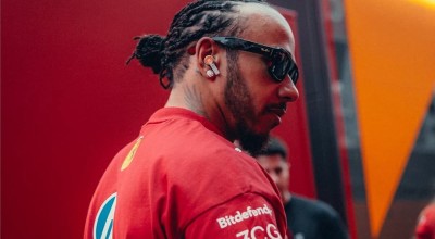 Hamilton különleges festésű Ducatival érkezett a monzai paddockba (videó)